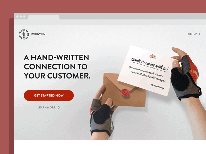 Landing prototype concept animated animation css gif hands homepage landing video web