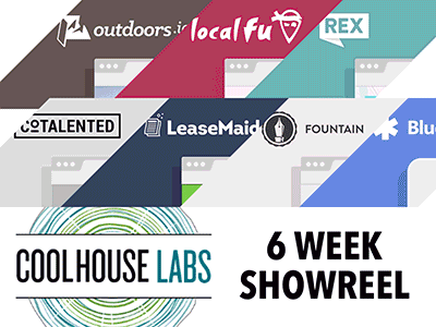 Showreel video! Coolhouse Labs 6-week sneak peek showreel reel accelerator video animation gif startups