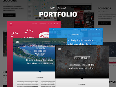 Portfolio site refreshed and updated for 2015! animation case studies landing personal portfolio projects web