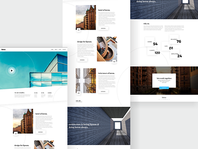 Web Design for an Architecture firm agency architecture design photoshop web web design