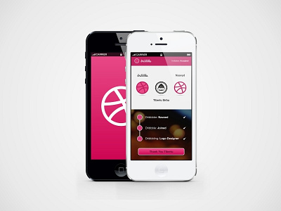 Hello Creative Dribbblers dribbbler invite mobile app new thank you