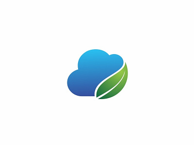 Conservation by Design (Client Work) cloud conservation icon leaf logo