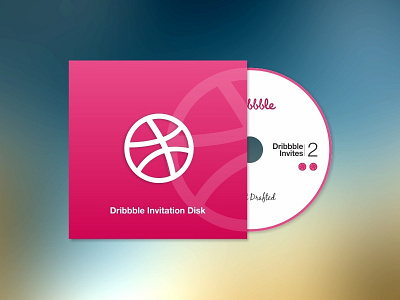 Dribbble Invitation Disk cd draft dribbble invitation invitation disk invites