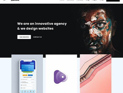 Agency Home Page Design agency agency branding agency landing page agency website pixtrum ui ux work