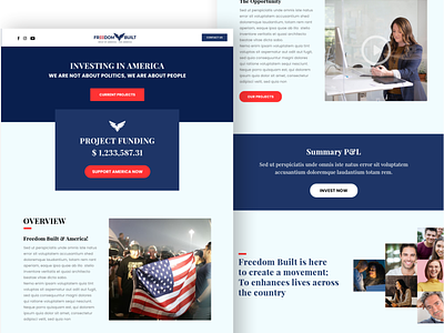 Website Design for FreedomBuilt design development icon ui uxdesign web website website concept