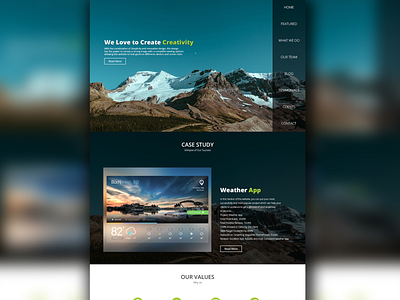 Themato creative web design fun header homepage photoshop pixtrum themato webdesign website