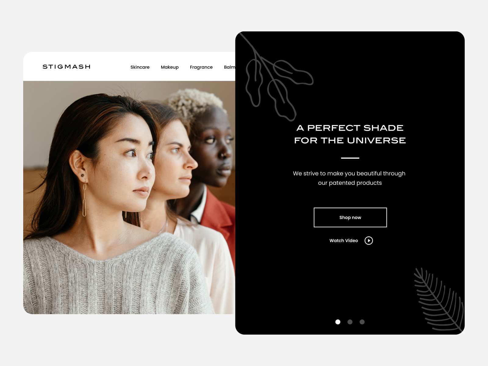 Skincare Brand Homepage - WIP by Naavyd on Dribbble