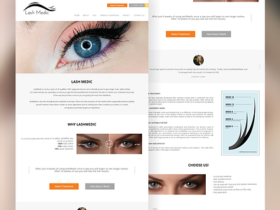 LashMedic creativedesign photoshop psd redesign web webdesign website wordpress