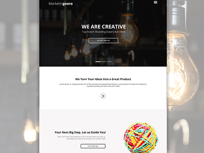 Marketingooro design experiment fun photoshop psd web webdesign website