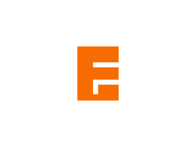 E+F branding icon identity logo negativespace wip