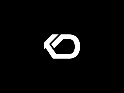 KD branding concept icon k kd letter logo wip