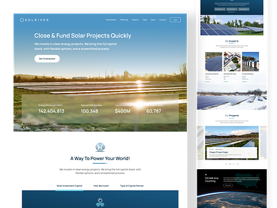 Solar energy firm website redesign design development icon naavyd product redesign ui ux website