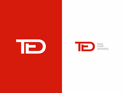 TED fun improvement logo redesign ted text wip