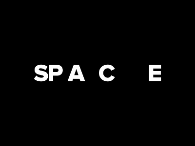 Space creative fun logo space text wip