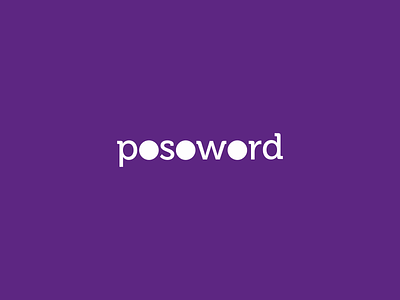 P*s*w*rd branding concept icon inspiration logo negative password purple round sale shape space