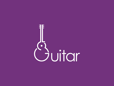 Guitar branding guitar inspiration negative logo music negativespace random textual