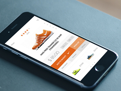 Nike Product Page (Concept) app concept design fun icon ios mockup nike page pixtrum product psd