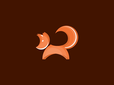 Fox animal branding forest fox identity logo orange red tail