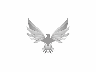 Eagle animal branding design eagle gradient gray inspiration logo mark symbol transparent wip