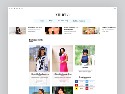 Personal blog web design blog design fashion feminine girl icon personal psd shop site website