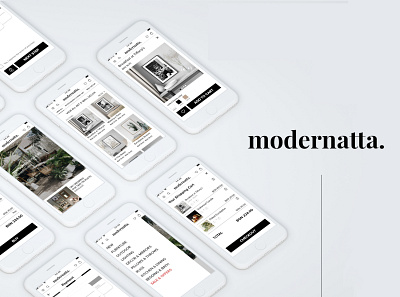 Modernatta. app design application contemporary design minimal modern store store app ui ui design uidesign