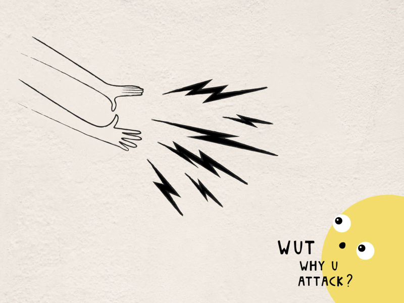 The Attack after effect aftereffects animation derpy design funny gif illustration lightning minimal minimalist motiongraphics simple sun vector