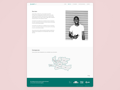 User Interface for Light Play London - About Us page about us about us page aboutus branding design desktop electrician electricity lightening modern design ui ui ux userinterface ux