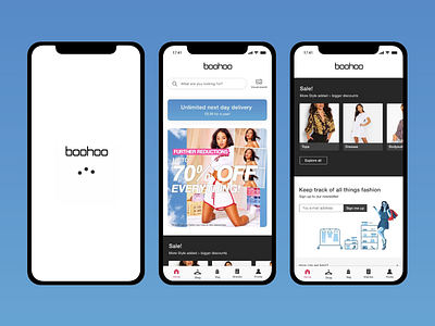 Boohoo (e-commerce redesign for a fashion brand)