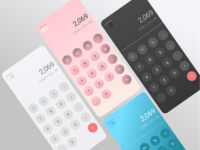 UI challenge Day 4 - Calculator buttons calculator design fashion gradient gradient color gradient design keyboard keyboard design mobile mobile ui modern ui ui ux uichellenge