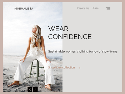 Slow Fashion Landing Page