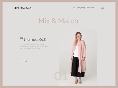 Slow Fashion Shop Page