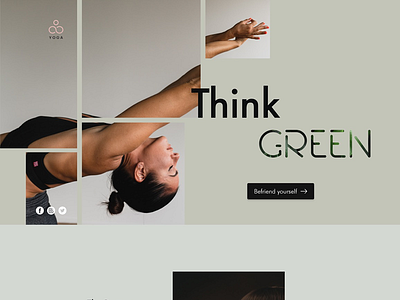 Yoga Center Website Concept