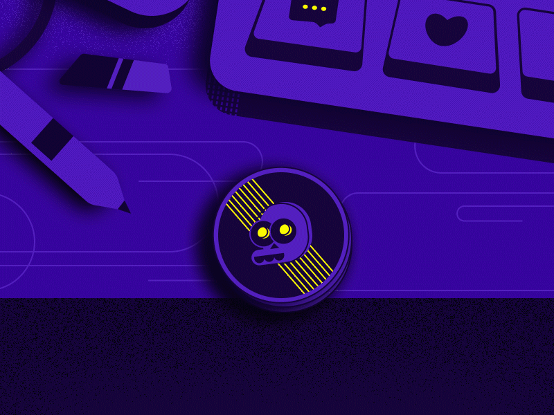 Hello Dribbble animated animation debut design first shot flat gif illustration welcome