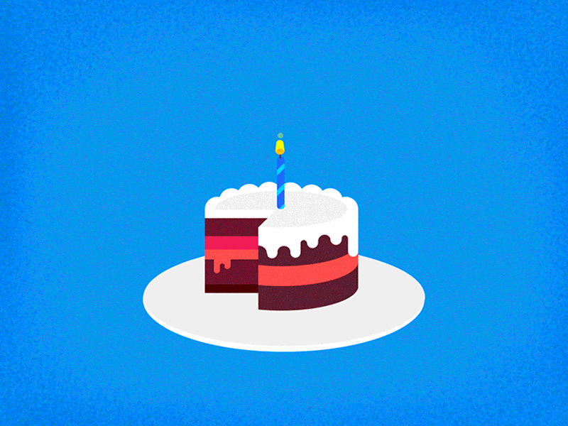 Happy birthday 2d animated animation art birthday birthday card birthday invitation design flat illustration
