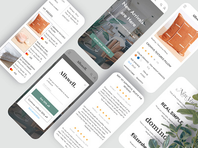 ALLSWELL | Redesign (Mobile) mobile online shop ui ux web web design
