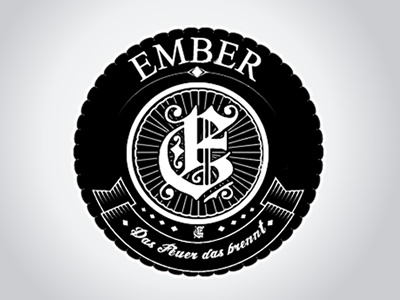 Ember emblem label logo