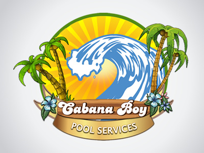 Cabana Boy Logo brand branding design logo ocean vector