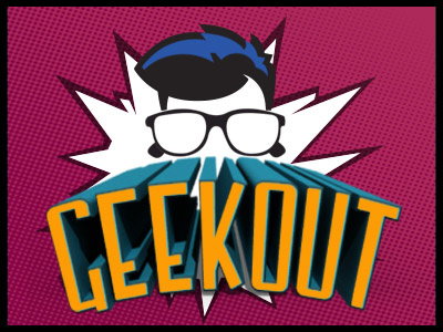 Geekout logo geek logo purple