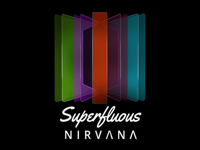 Superfluous Nirvana logo blue branding logo nirvana portfolio purple website