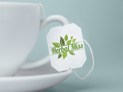 Herbal Miss new Logo blue brand coffee green logo tea