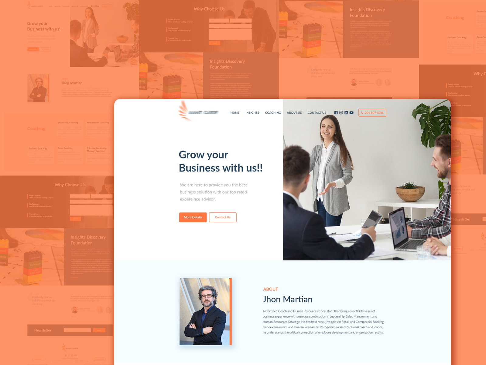 Business Training Institute Web site design by Ishaque Hussain on Dribbble