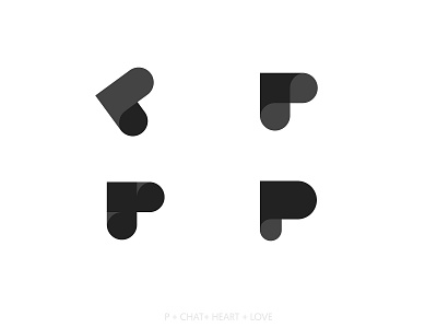 P + Chat  Mark explorations Logos