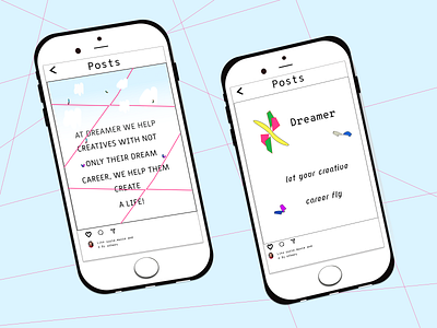 Instagram Post for Dreamer branding design designs instagram post ui website