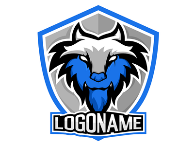 Wolf - Logo Design corel draw design esports logo wolf