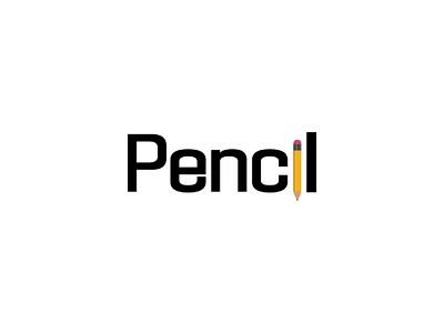 Pencil - Logo Design adobe illustrator branding concept corel draw design esport logo mascot negative vector white