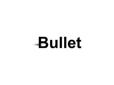 Bullet - Logo Design adobe illustrator branding concept corel draw design esport logo mascot negative vector white