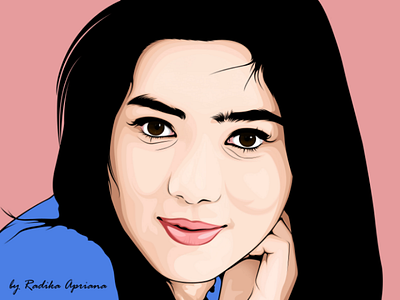 Isyana Sarasvati - Vector Art adobe photoshop art corel draw design figure graphic illustrator vector vexel