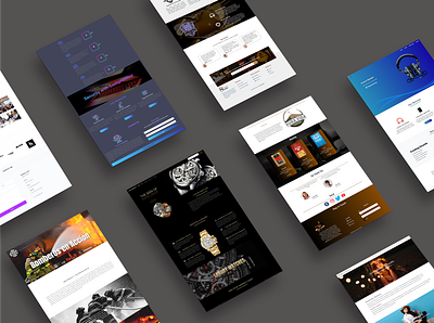 Samples design landing page ux