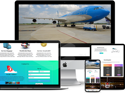 Pacific Airlines design landing page ux web