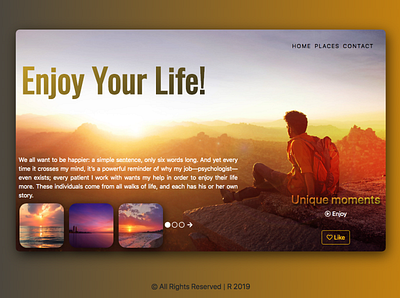 Sunset design ui web